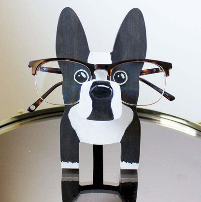 Soso-Handmade Boston Terrier Glasses Stand Art Gift