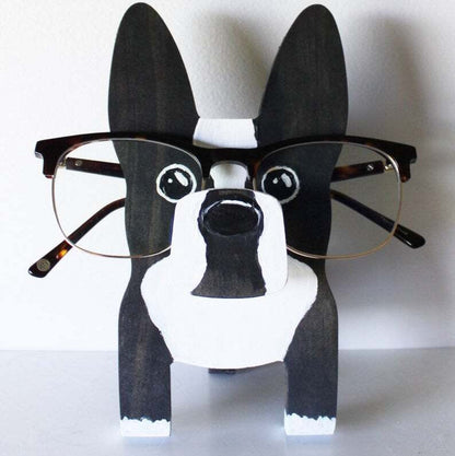 Soso-Handmade Boston Terrier Glasses Stand Art Gift