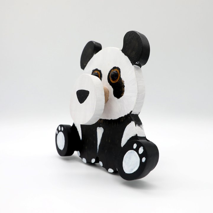 Panda Wooden Glasses Stand