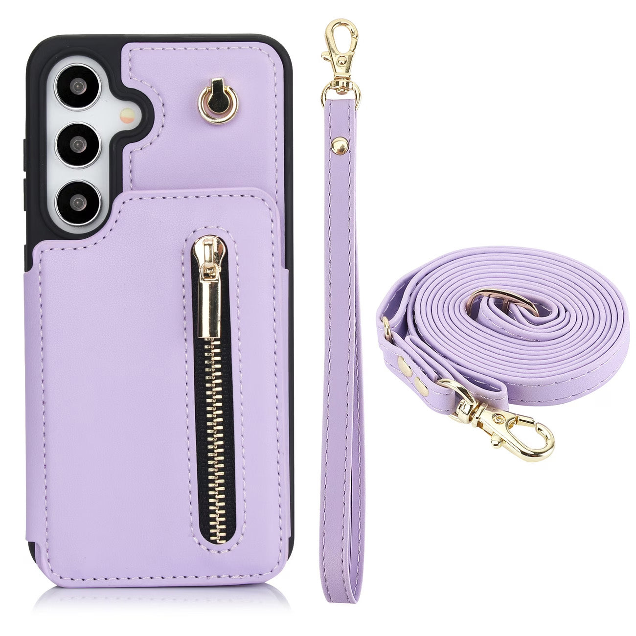 Stylish Genuine Leather Wallet-Style Samsung Phone Case