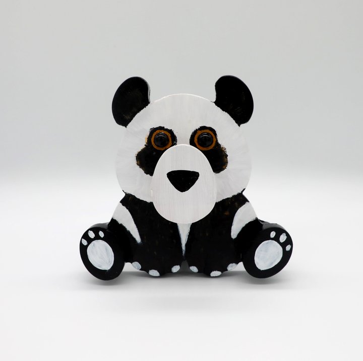 Panda Wooden Glasses Stand