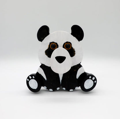 Panda Wooden Glasses Stand
