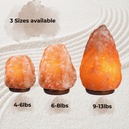 Natural salt crystal lamp