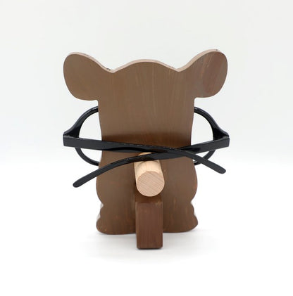 Rhino Wooden Glasses Stand