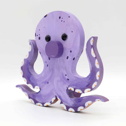 Octopus Wooden Glasses Stand