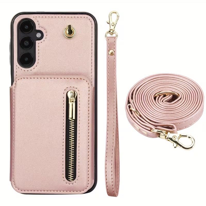 Stylish Genuine Leather Wallet-Style Samsung Phone Case