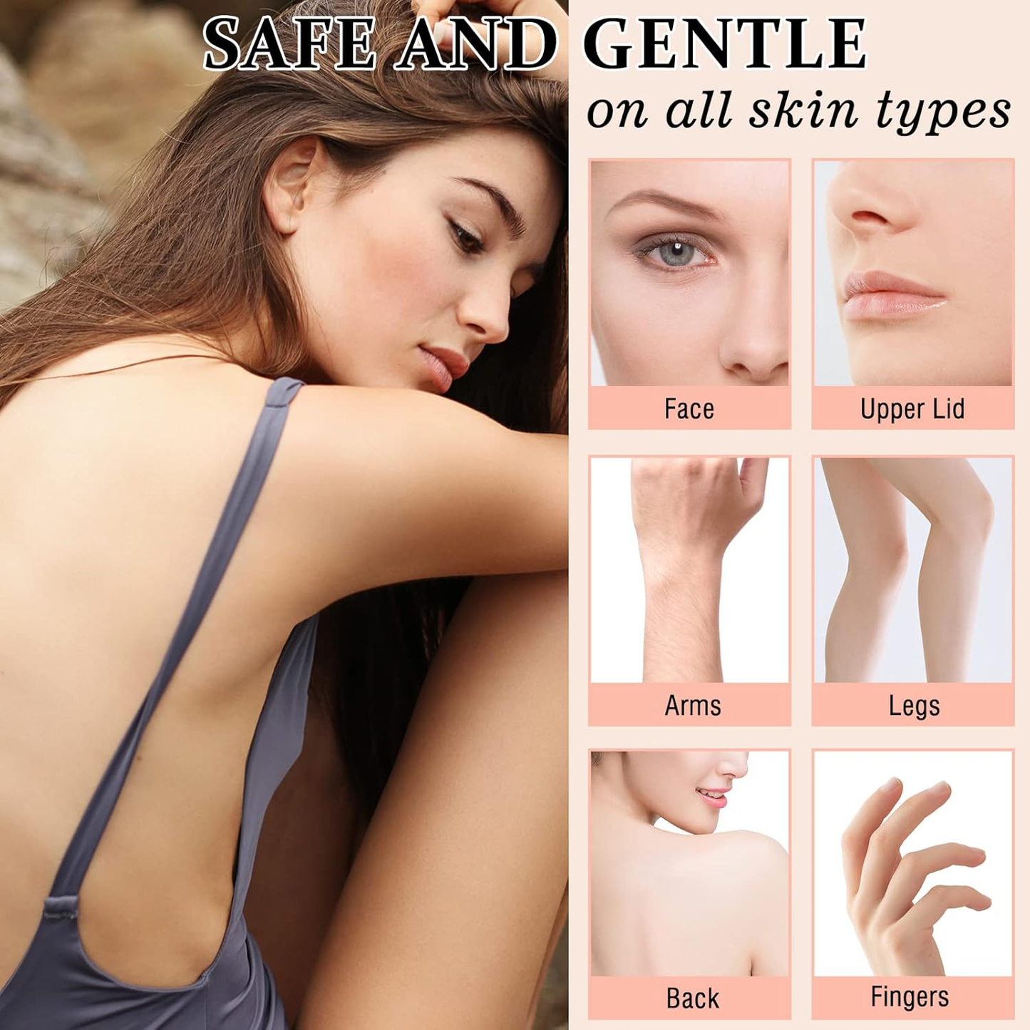 Gentle Physical Hair Removal Device for Women