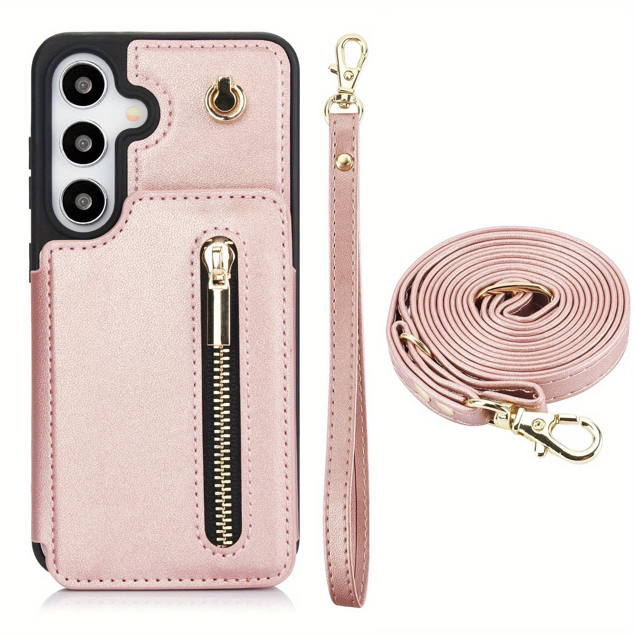 Stylish Genuine Leather Wallet-Style Samsung Phone Case