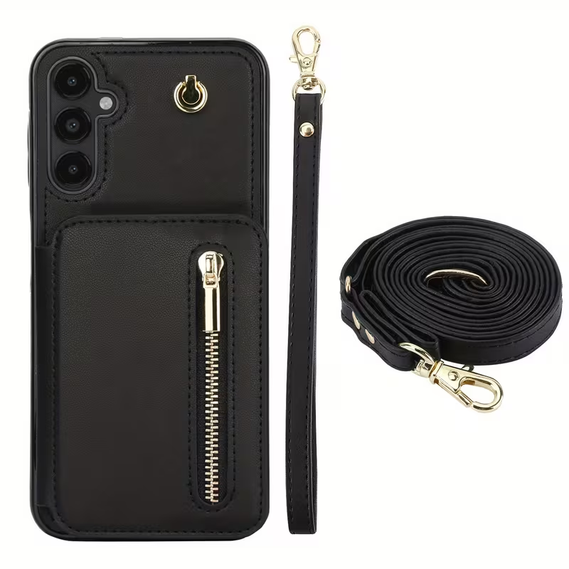 Stylish Genuine Leather Wallet-Style Samsung Phone Case