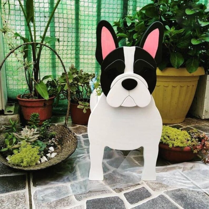 French Bulldog Planter