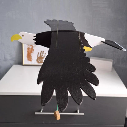 Flying Handmade Solid Wood Eagle Decoration