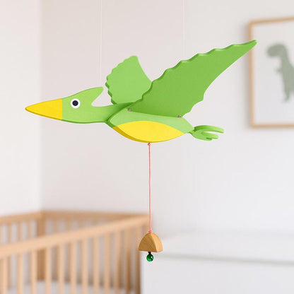 Flying Handmade Solid Wood Pterosaur Decoration