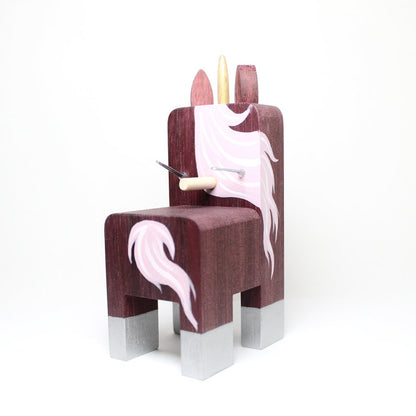 Rod Unicorn Wearing Eyeglasses Stand.