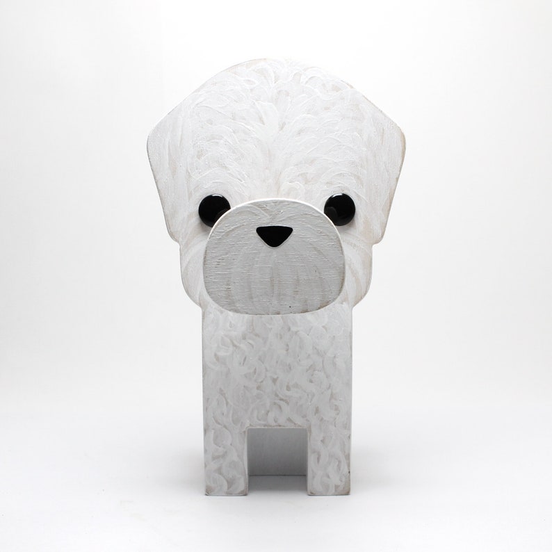 Bichon Frise Dog Eyeglass Stand.
