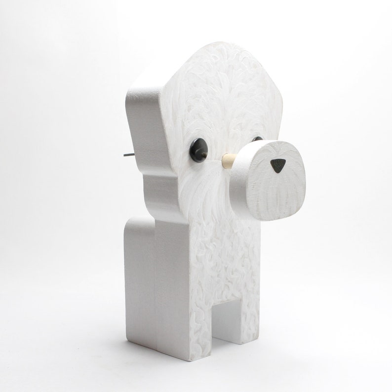 Bichon Frise Dog Eyeglass Stand.