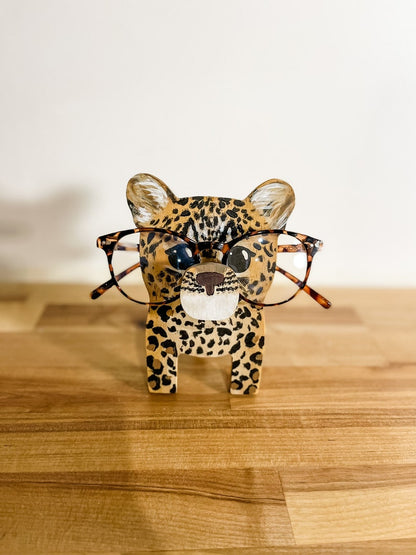 Leopard Eyeglass Stand.