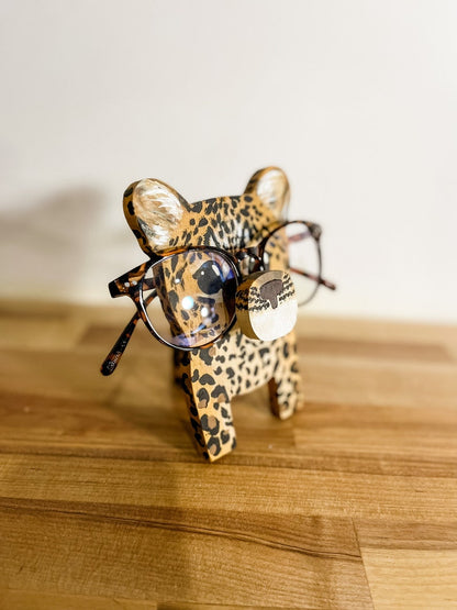 Leopard Eyeglass Stand.