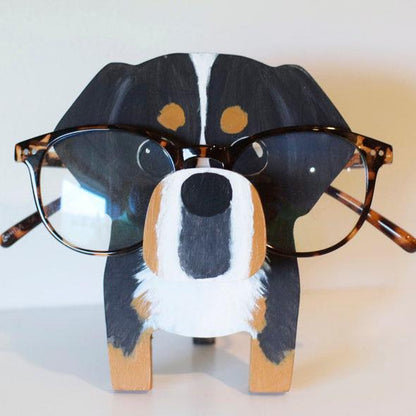 Bernese Mountain Dog Wooden Glasses Stand