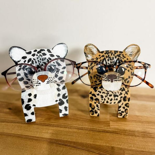 Leopard Eyeglass Stand.