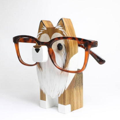 Collie Dog Eyeglass Stand.