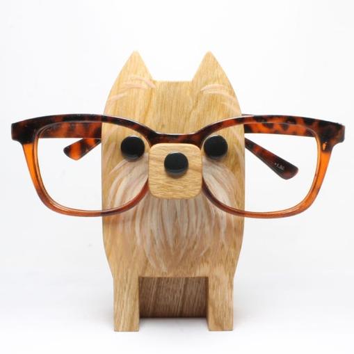 Pomeranian Dog Eyeglass Stand .
