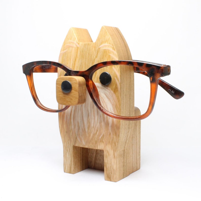 Pomeranian Dog Eyeglass Stand .