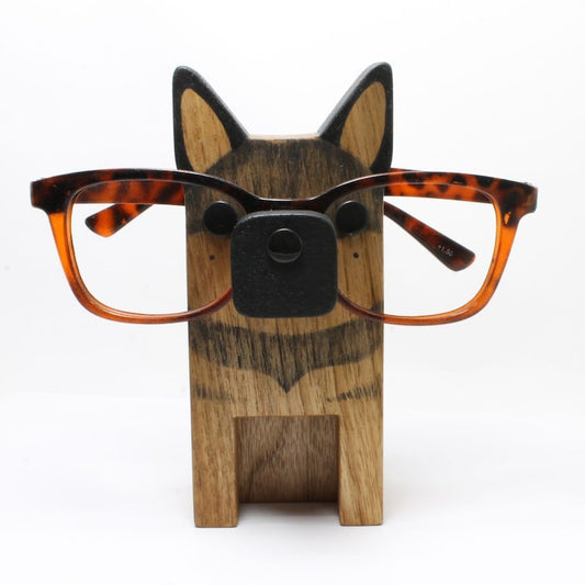 German Shepherd Eyeglass Stand.