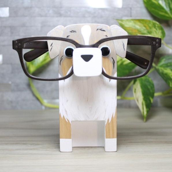 Australian Shepherd Dog Eyeglass Stand.