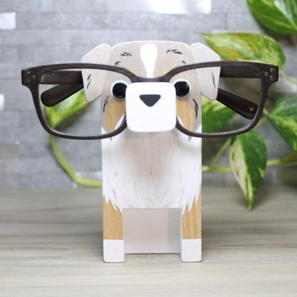Australian Shepherd Dog Eyeglass Stand.