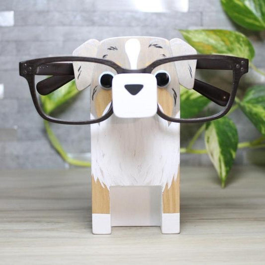 Australian Shepherd Dog Eyeglass Stand.