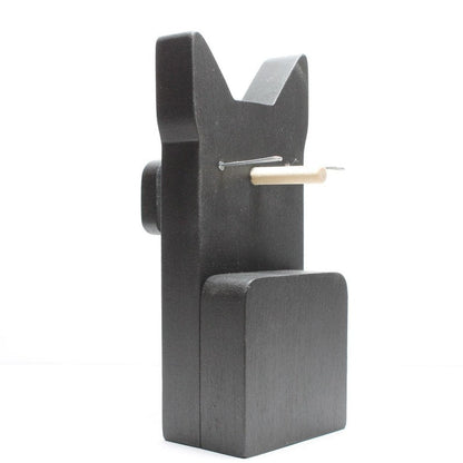 Black German Shepherd Eyeglass Stand.