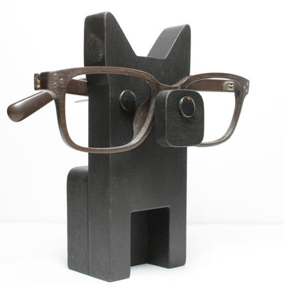 Black German Shepherd Eyeglass Stand.