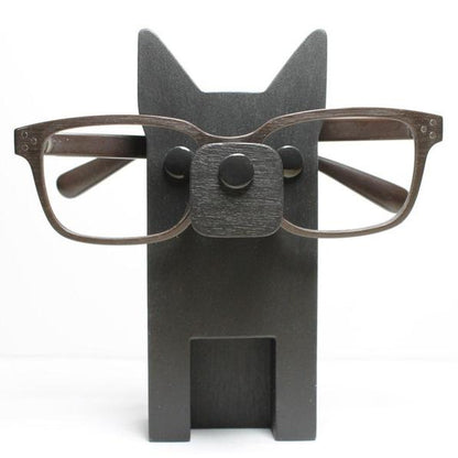 Black German Shepherd Eyeglass Stand.