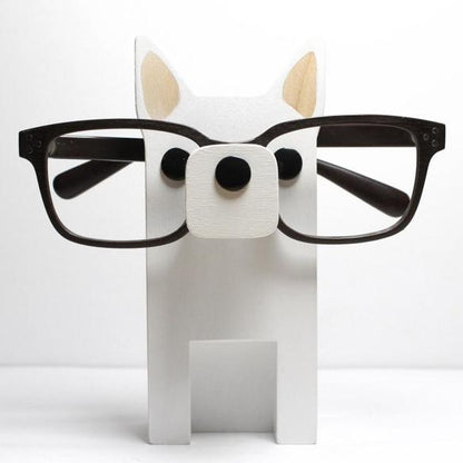 White German Shepherd Eyeglass Stand.