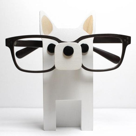 White German Shepherd Eyeglass Stand.