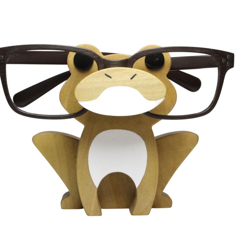 yellow Frog Eyeglass Stand.