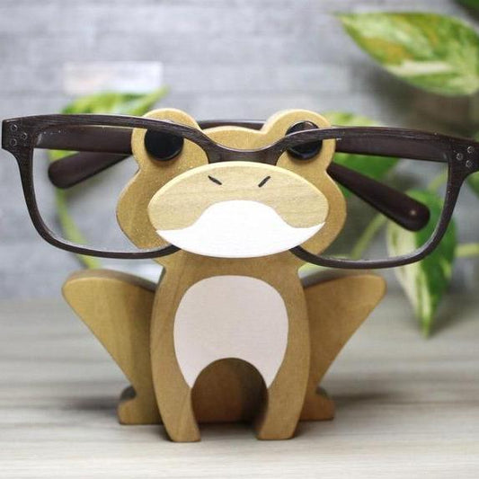 yellow Frog Eyeglass Stand.