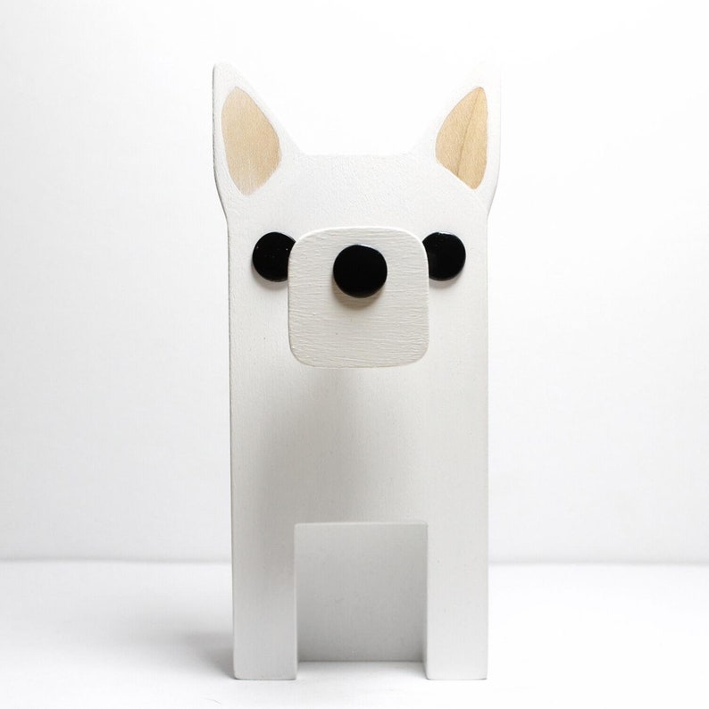 White German Shepherd Eyeglass Stand.