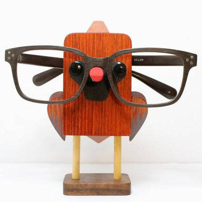 Red Cardinal Bird Eyeglass Stand.
