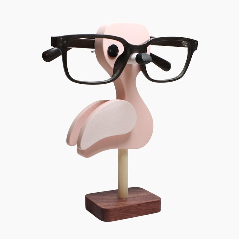 Pink Flamingo Bird Eyeglass Stand.