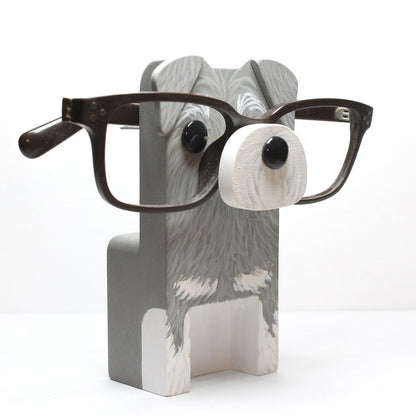 Schnauzer Dog Eyeglass Stand.