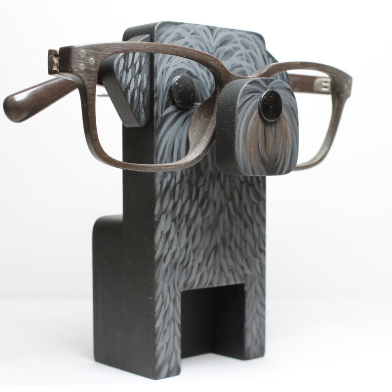 Bouvier des Flandres Dog Eyeglass Stand.