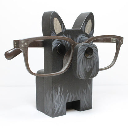 Scottish Terrier Eyeglass Stand.