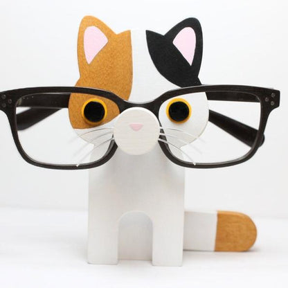 Calico Cat Eyeglass Stand.