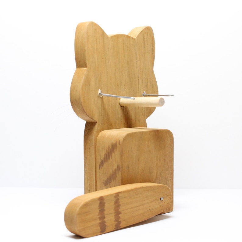 Orange Tabby Cat Eyeglass Stand.