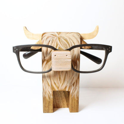 Highland Cow Eyeglass Stand.