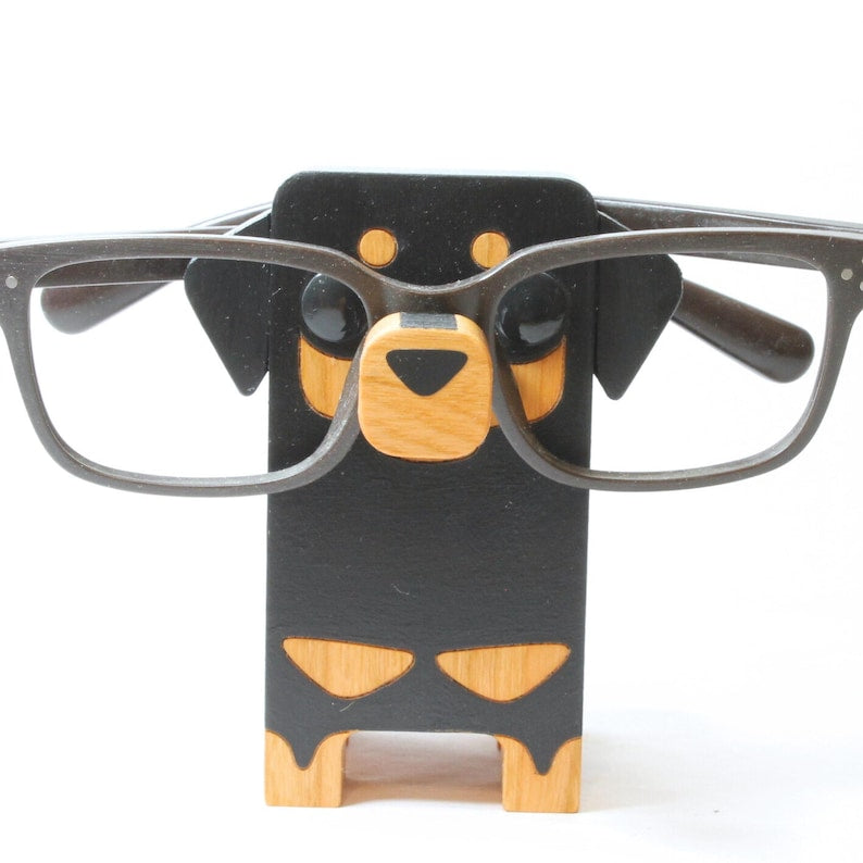 Dachshund Dog Eyeglass Stand .