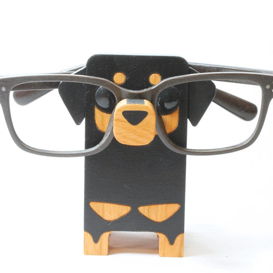 Dachshund Dog Eyeglass Stand .