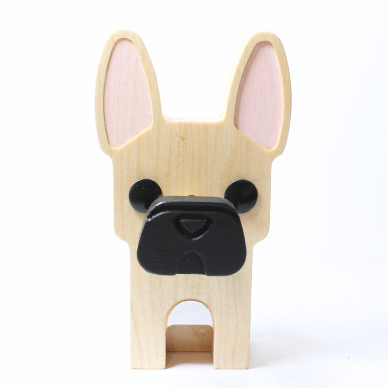 French Bulldog Wearing Eyeglasses Stand.