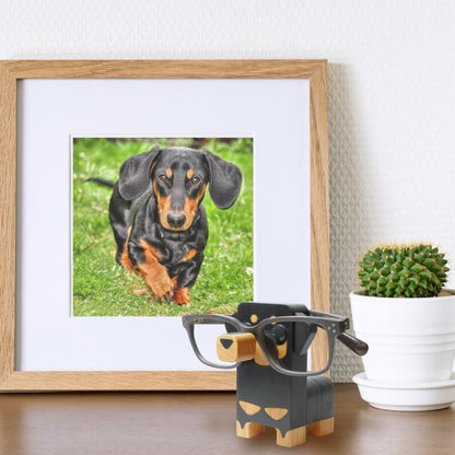 Dachshund Dog Eyeglass Stand .